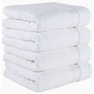 Home 4-Piece Hand Towels Set, 100% Turkish Cotton Premium